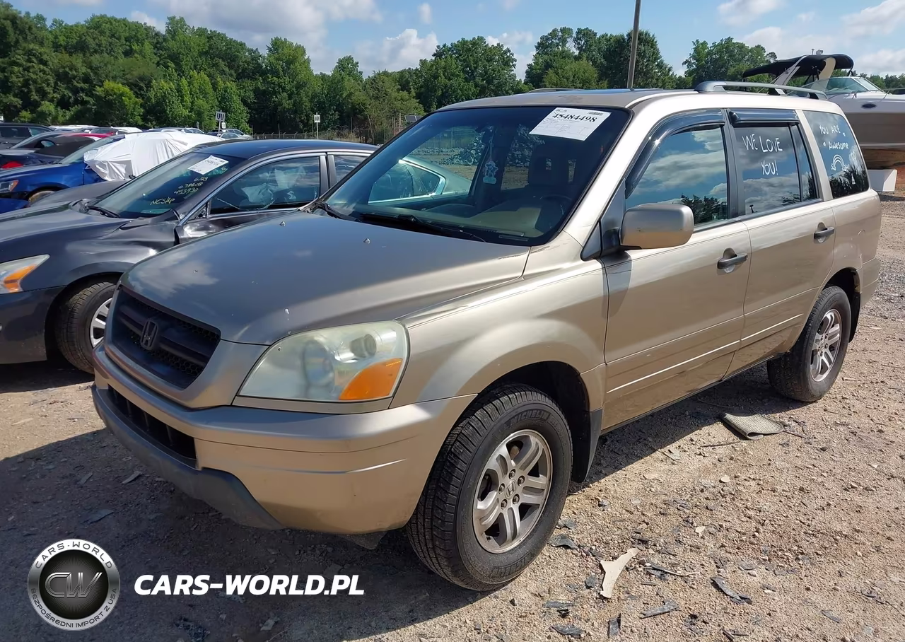 2005 Honda Pilot Ex-L VIN:2HKYF18625H504673 - 2