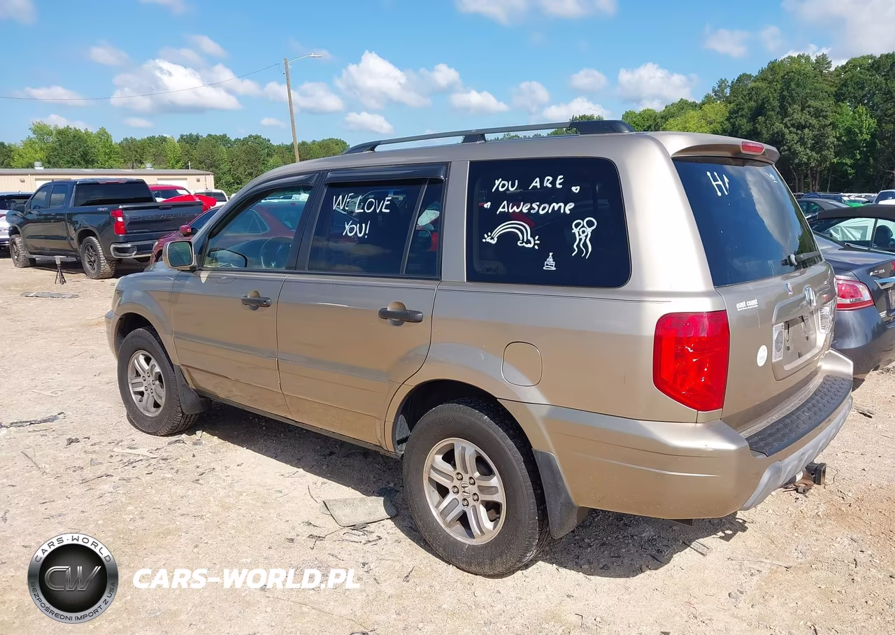 2005 Honda Pilot Ex-L VIN:2HKYF18625H504673 - 3
