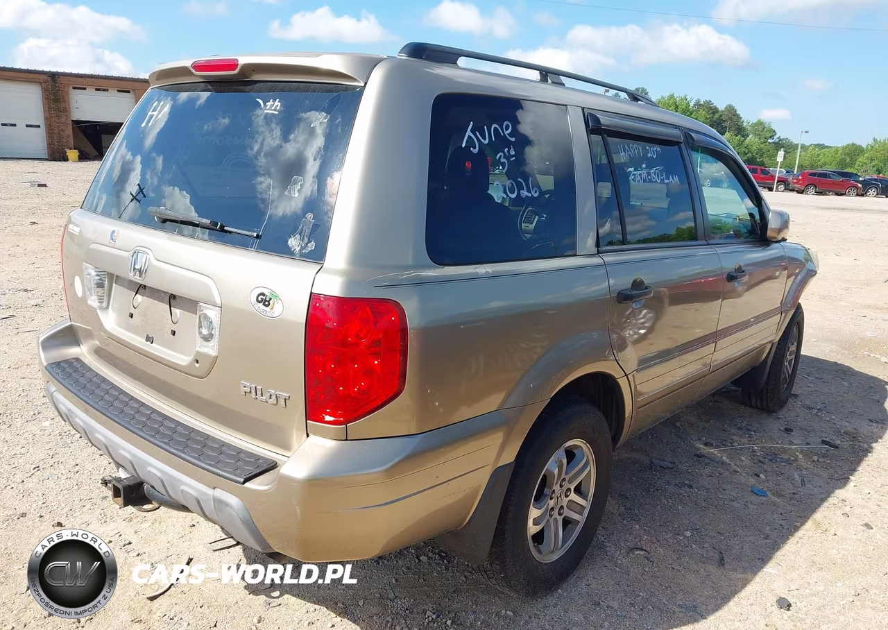 2005 Honda Pilot Ex-L VIN:2HKYF18625H504673 - 4