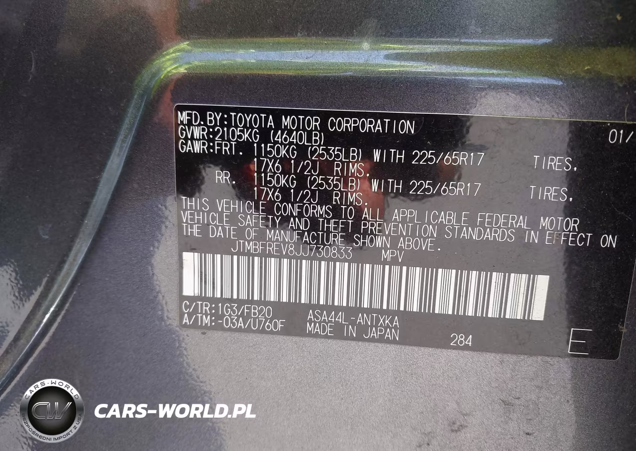 2018 Toyota Rav4 Le VIN:JTMBFREV8JJ730833 - 9