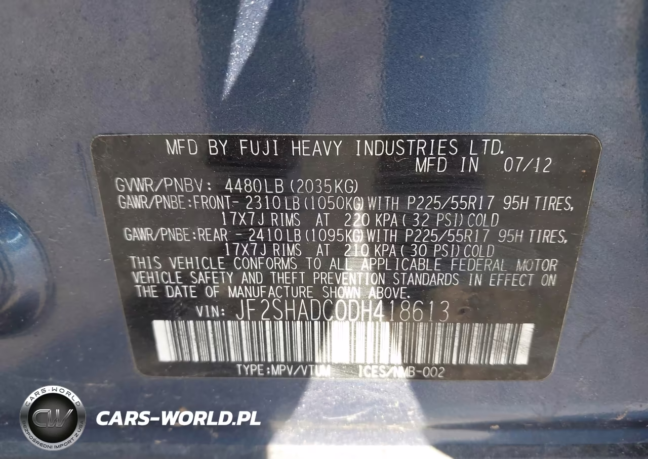 2013 Subaru Forester 2.5X Premium VIN:JF2SHADC0DH418613 - 9