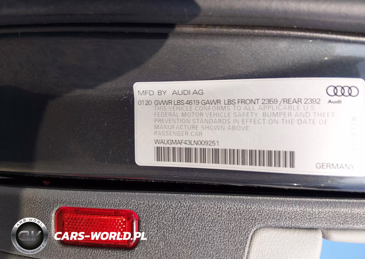 2020 Audi A4 Premium 40 Tfsi Front-Wheel Drive S Tronic VIN:WAUGMAF43LN009251 - 9