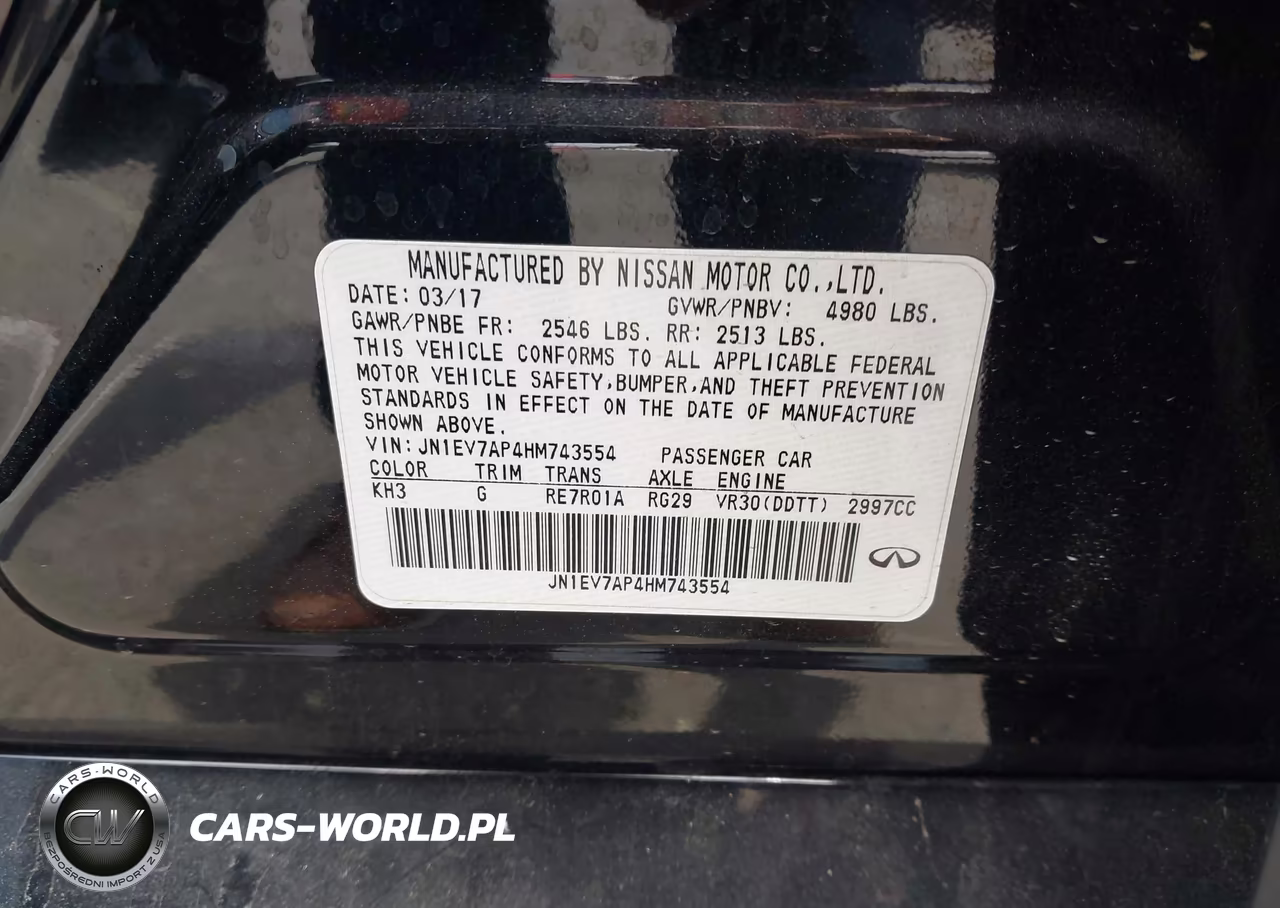 2017 Infiniti Q50 3.0T Premium VIN:JN1EV7AP4HM743554 - 9