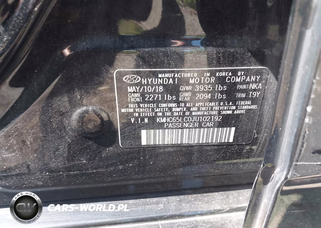2018 Hyundai Ioniq Hybrid Blue VIN:KMHC65LC0JU102192 - 9