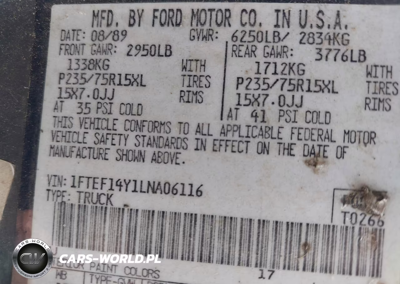 1990 Ford F150 VIN:1FTEF14Y1LNA06116 - 9