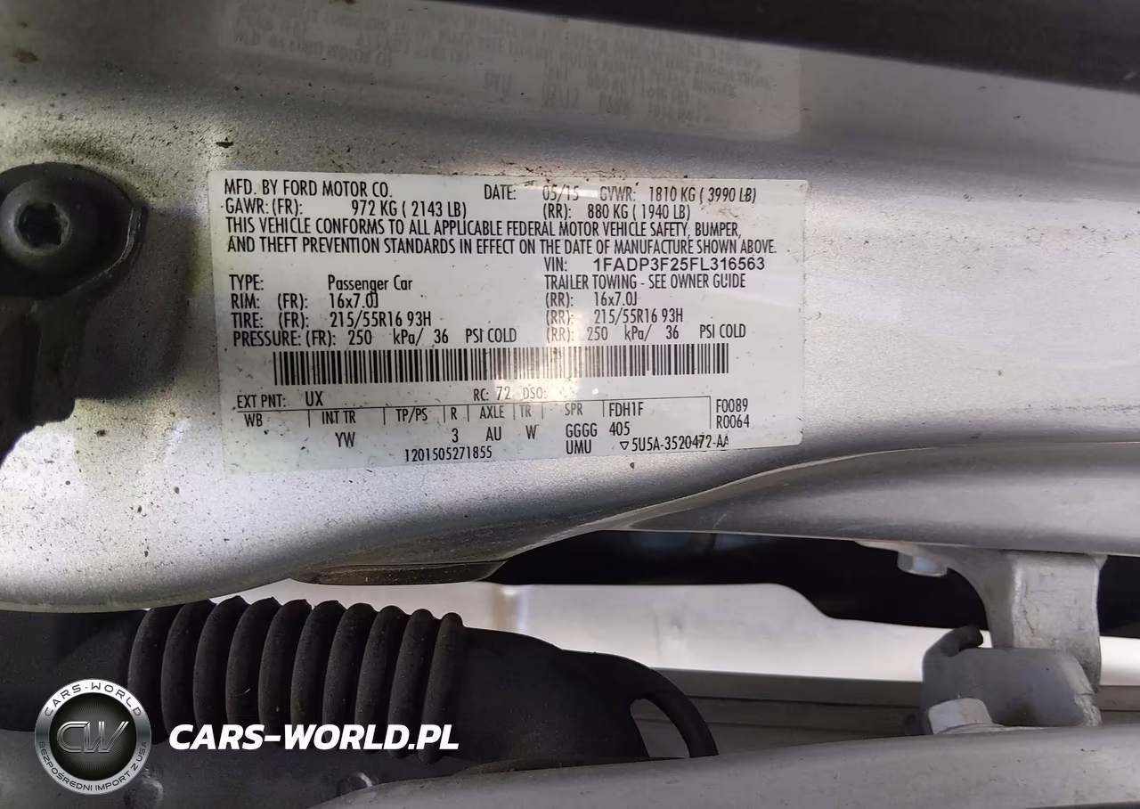 2015 Ford Focus Se VIN:1FADP3F25FL316563 - 9