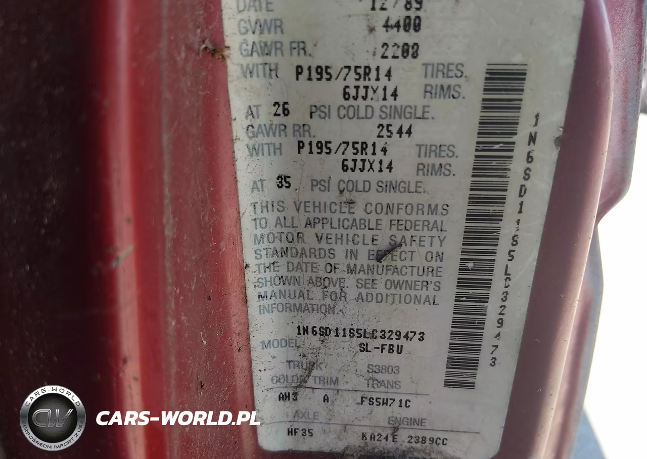 1990 Nissan D21 Short Bed VIN:1N6SD11S5LC329473 - 9