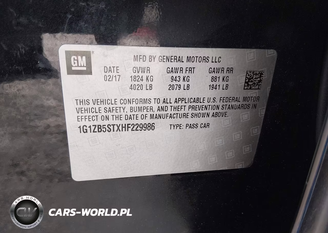 2017 Chevrolet Malibu Ls VIN:1G1ZB5STXHF229986 - 9