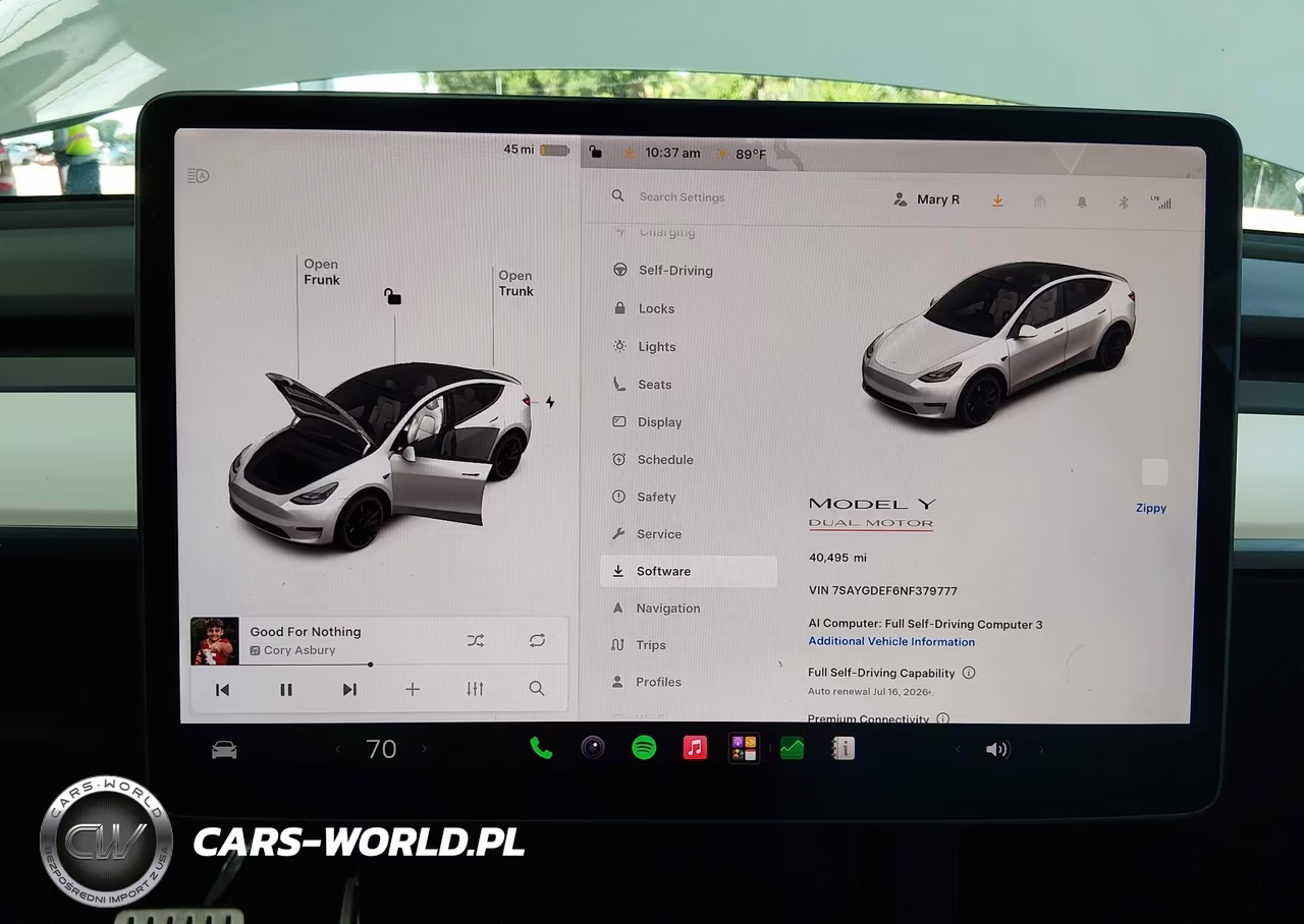 2022 Tesla Model Y Performance Dual Motor All-Wheel Drive VIN:7SAYGDEF6NF379777 - 7