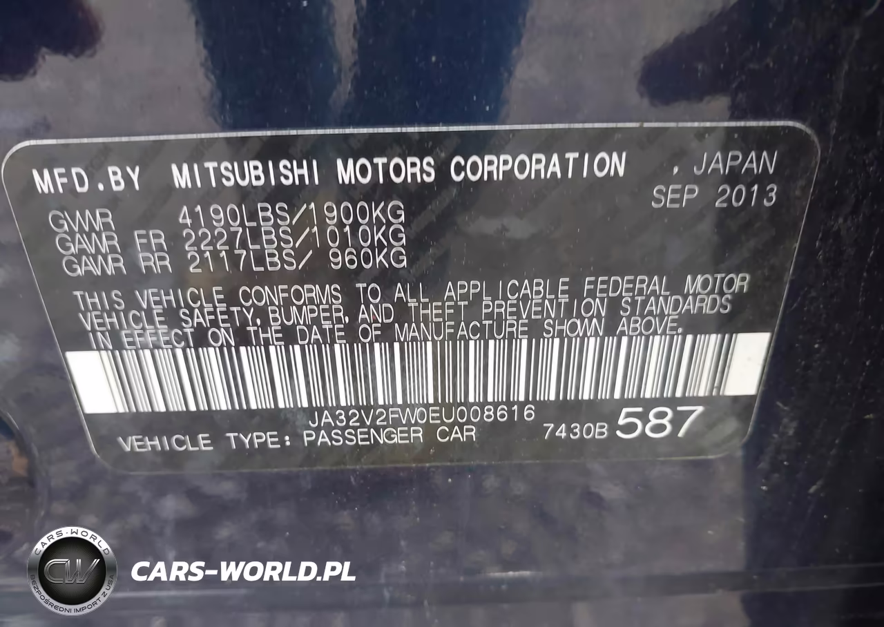 2014 Mitsubishi Lancer Se VIN:JA32V2FW0EU008616 - 9