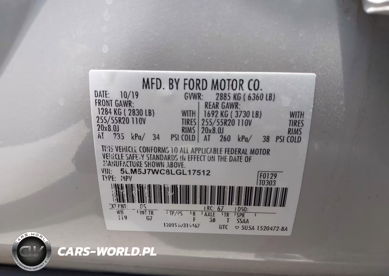 2020 Lincoln Aviator Reserve VIN:5LM5J7WC8LGL17512 - 9