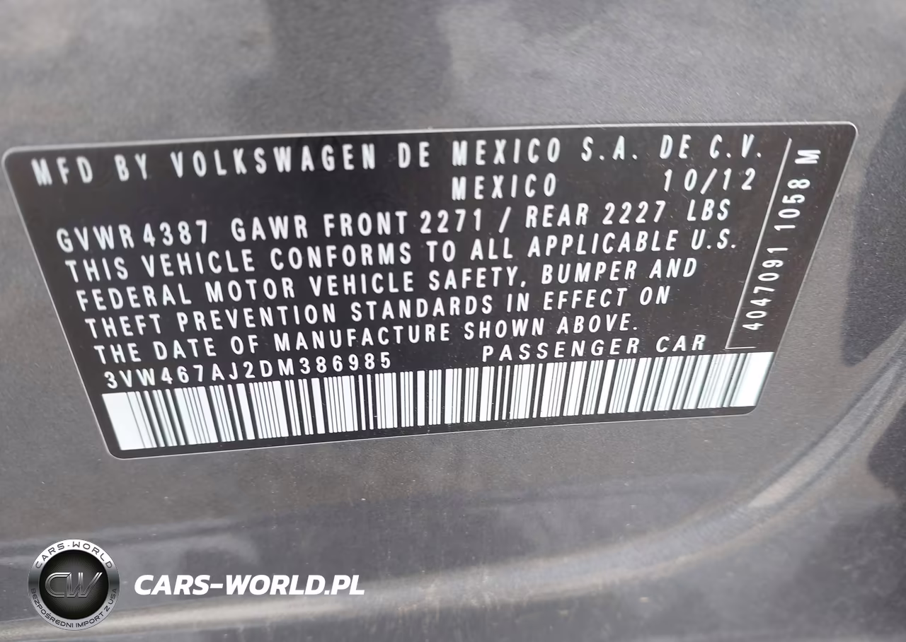 2013 Volkswagen Jetta Gli Autobahn W-Nav VIN:3VW467AJ2DM386985 - 9