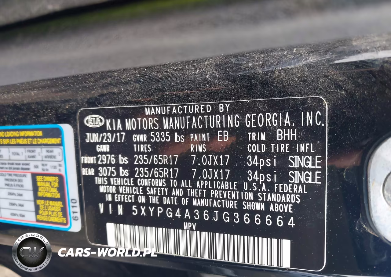 2018 Kia Sorento 2.4L Lx VIN:5XYPG4A36JG366664 - 9