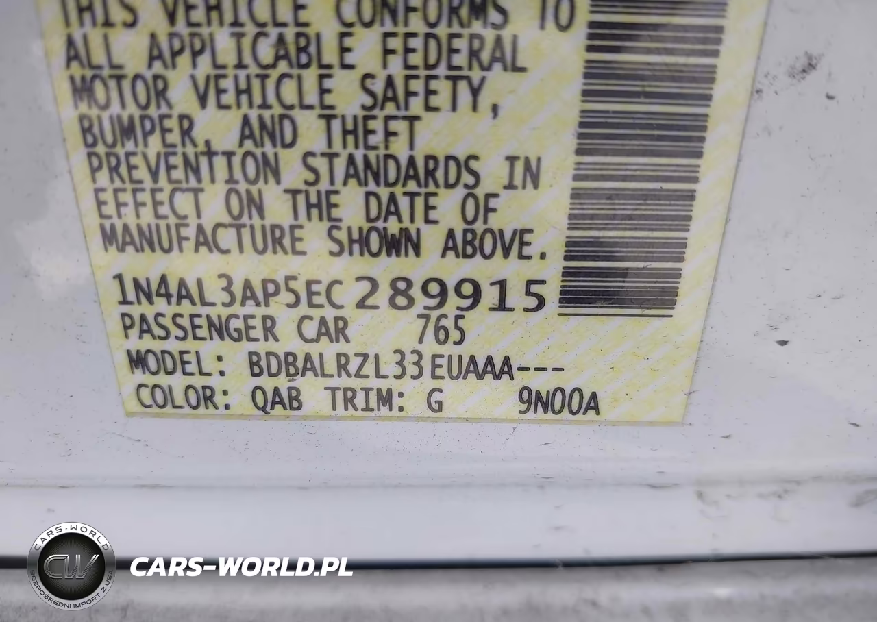 2014 Nissan Altima 2.5-2.5 S-2.5 Sl-2.5 Sv VIN:1N4AL3AP5EC289915 - 9