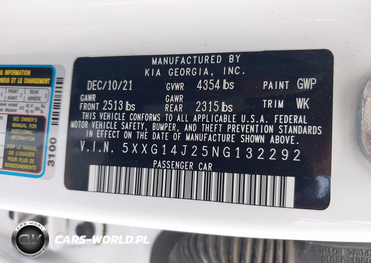 2022 Kia K5 Lxs VIN:5XXG14J25NG132292 - 9