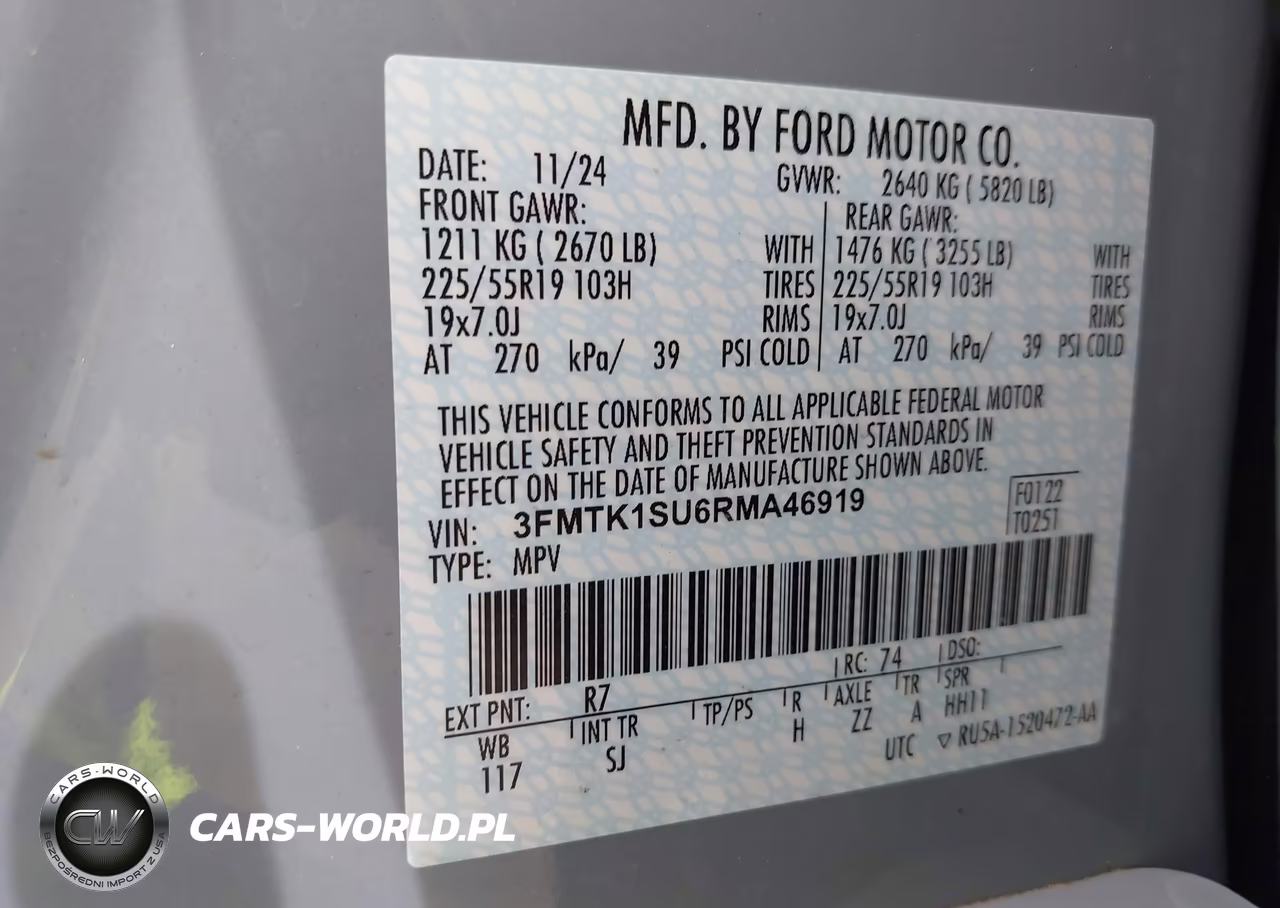 2024 Ford Mustang Mach-E Select VIN:3FMTK1SU6RMA46919 - 9