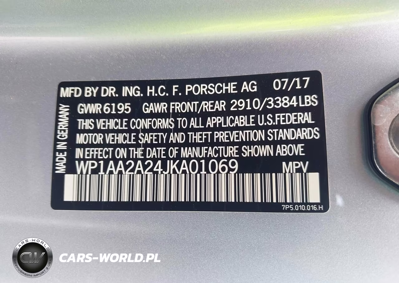 2018 Porsche Cayenne Platinum Edition VIN:WP1AA2A24JKA01069 - 9