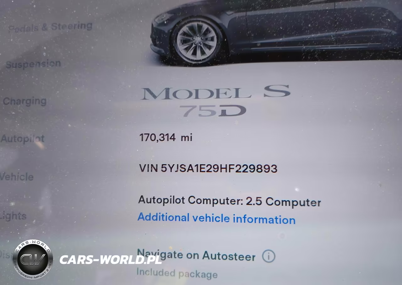 2017 Tesla Model S 100D-60D-75D-90D-P100D VIN:5YJSA1E29HF229893 - 7