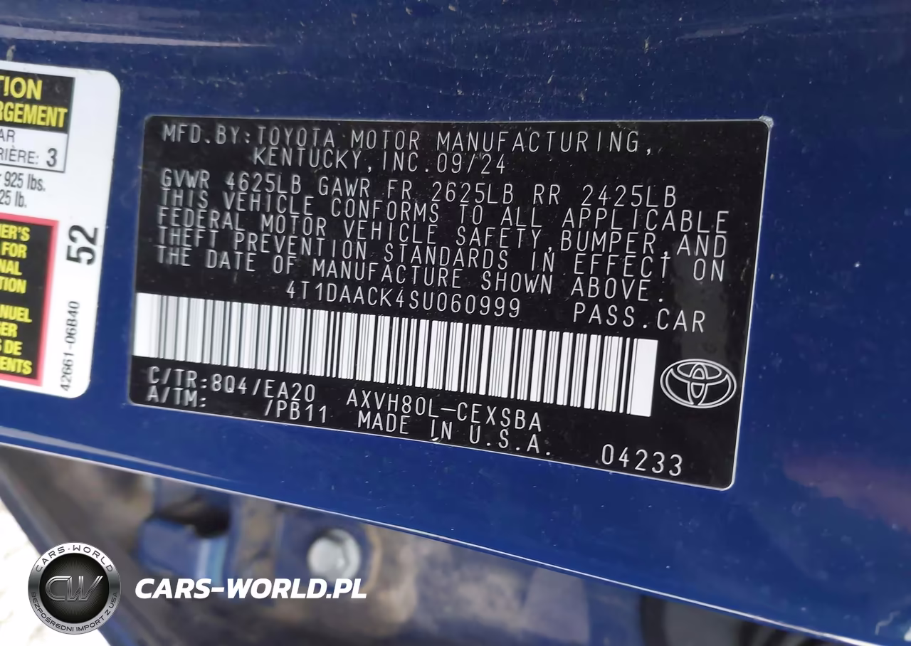 2025 Toyota Camry Se VIN:4T1DAACK4SU060999 - 9