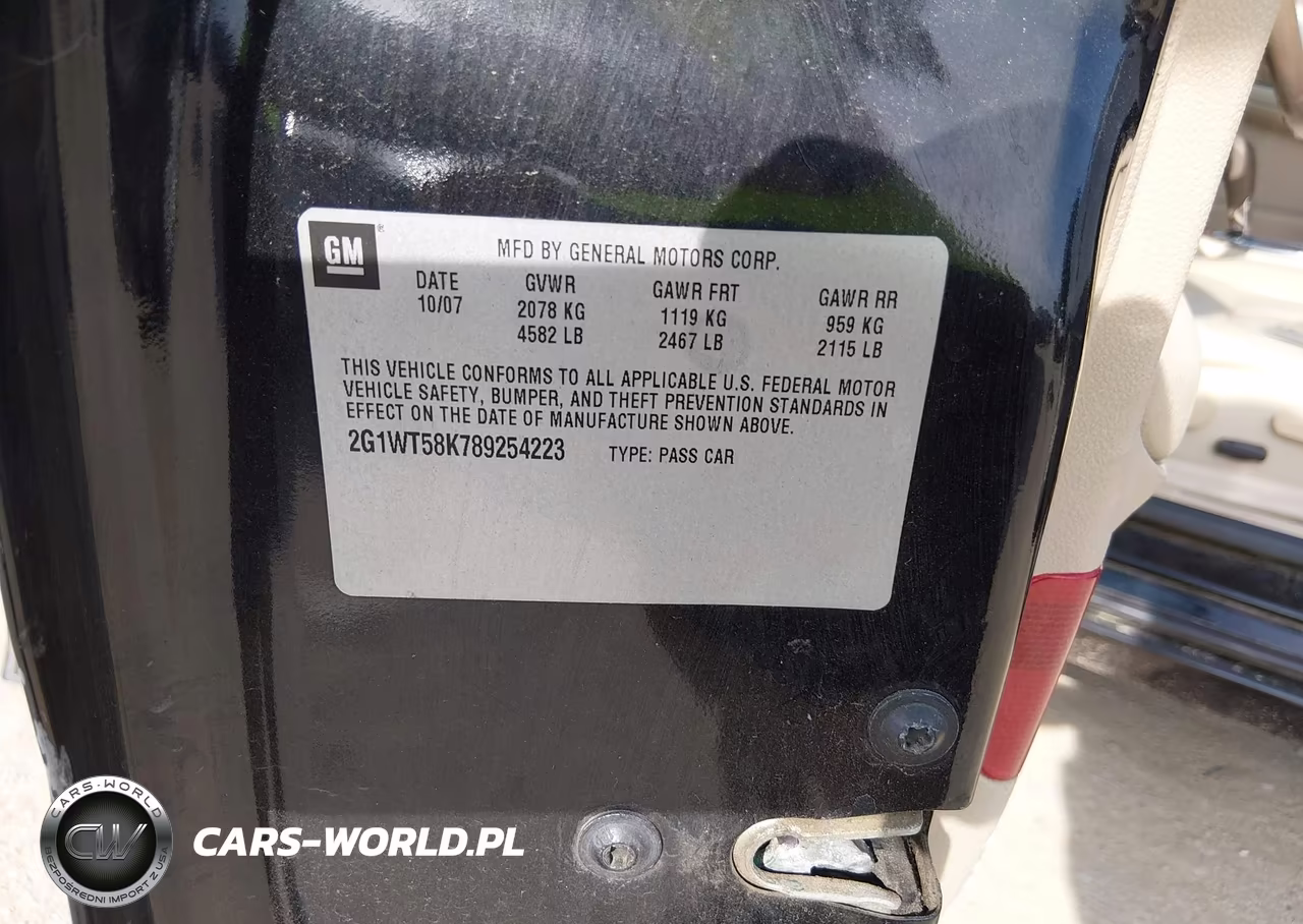 2008 Chevrolet Impala Lt VIN:2G1WT58K789254223 - 9