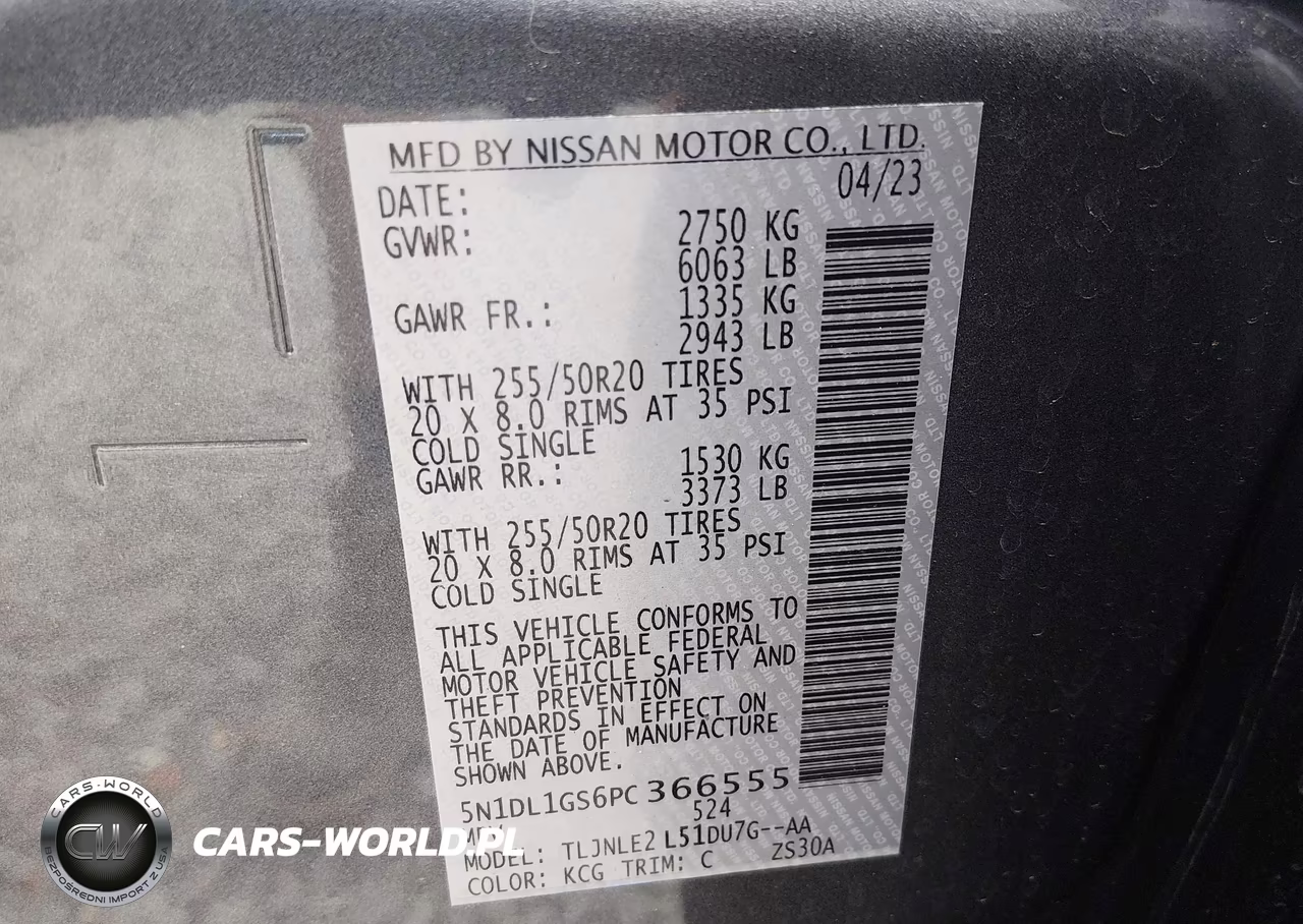 2023 Infiniti Qx60 Sensory Awd VIN:5N1DL1GS6PC366555 - 9