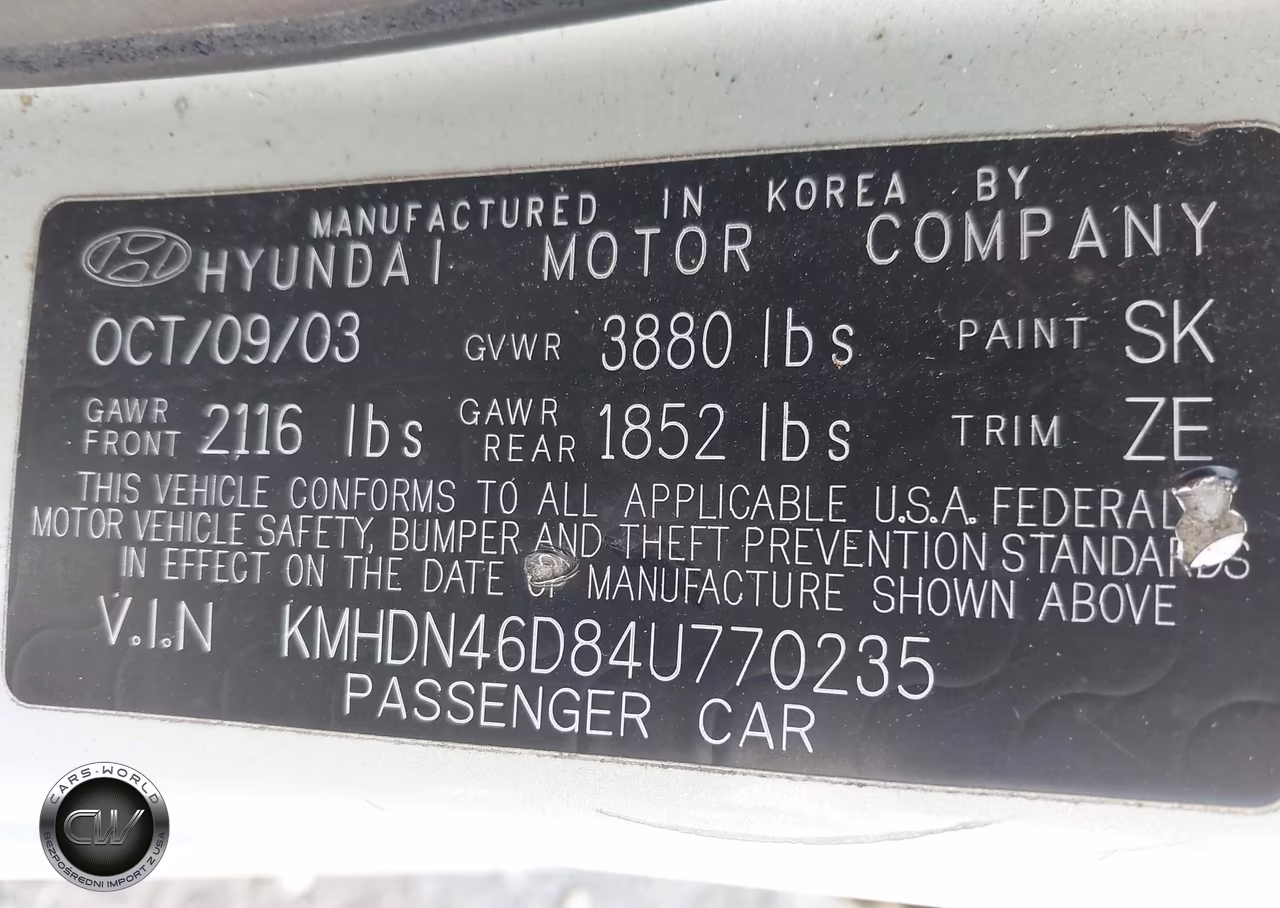2004 Hyundai Elantra Gls-Gt VIN:KMHDN46D84U770235 - 9