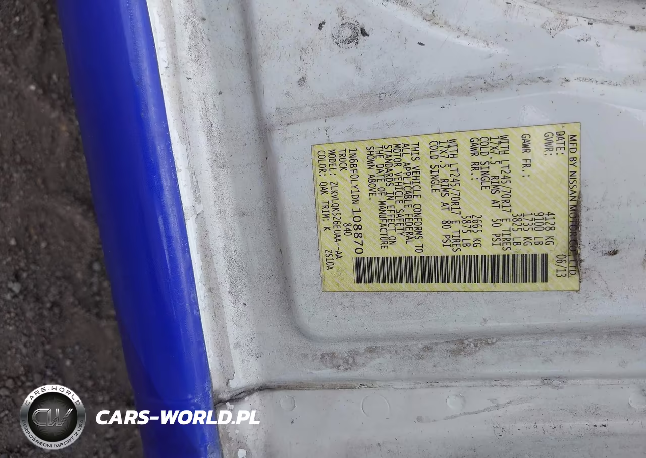 2013 Nissan Nv Cargo Nv2500 Hd S V6 VIN:1N6BF0LY1DN108870 - 9