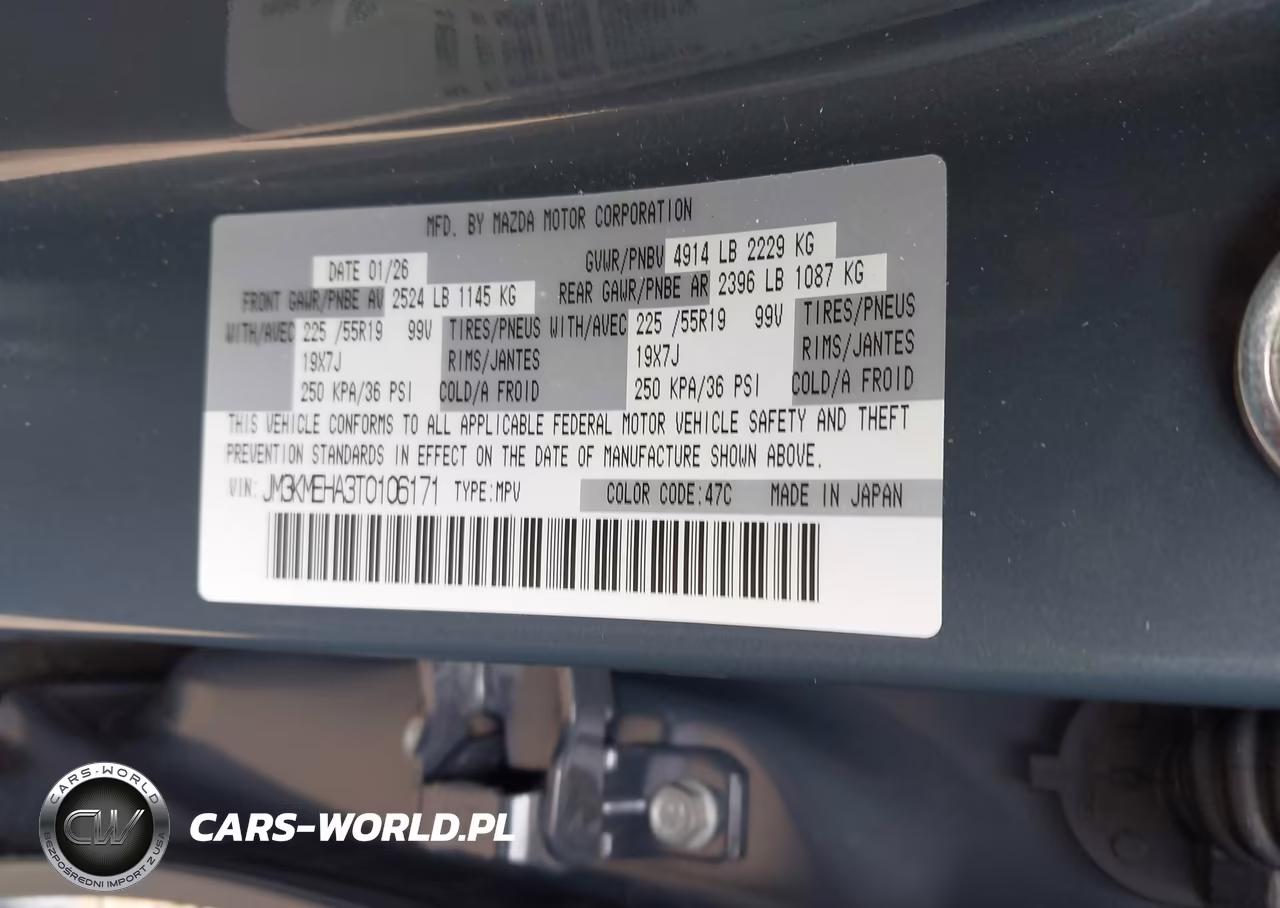 2026 Mazda Cx-5 2.5 S Premium Plus VIN:JM3KMEHA3T0106171 - 9