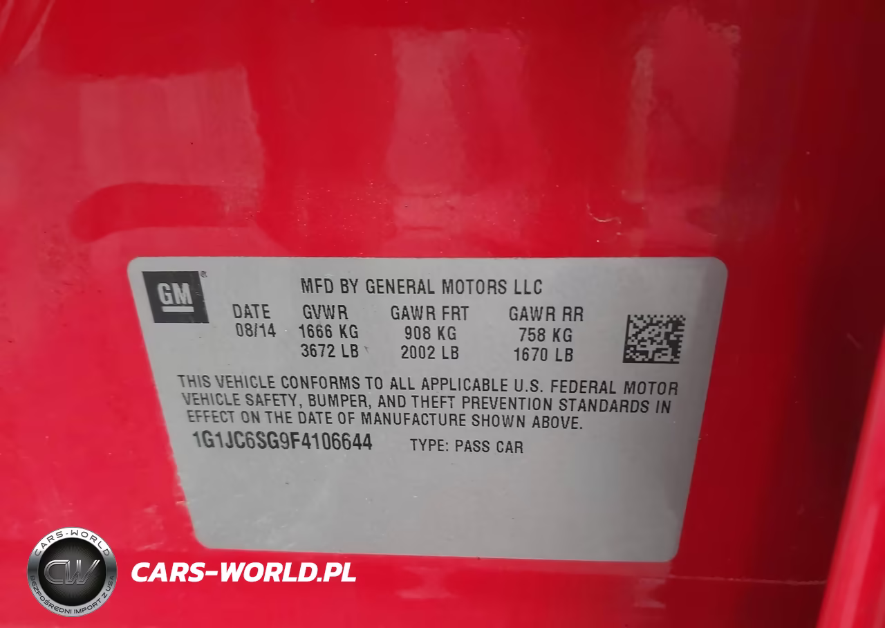 2015 Chevrolet Sonic Lt Auto VIN:1G1JC6SG9F4106644 - 9