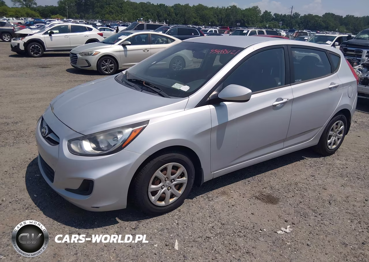 2012 Hyundai Accent Gs VIN:KMHCT5AE1CU044075 - 2