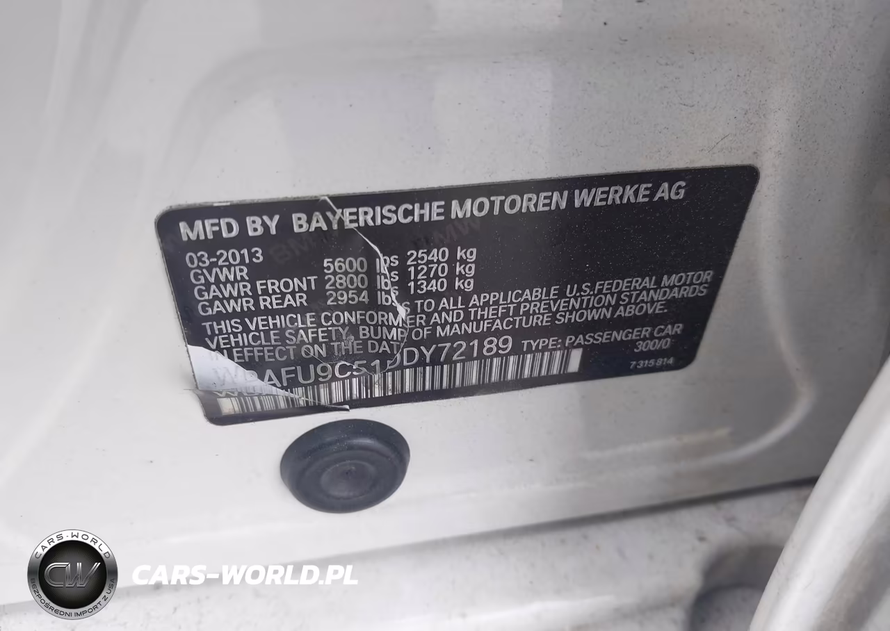 2013 BMW 550I xDrive VIN:WBAFU9C51DDY72189 - 9