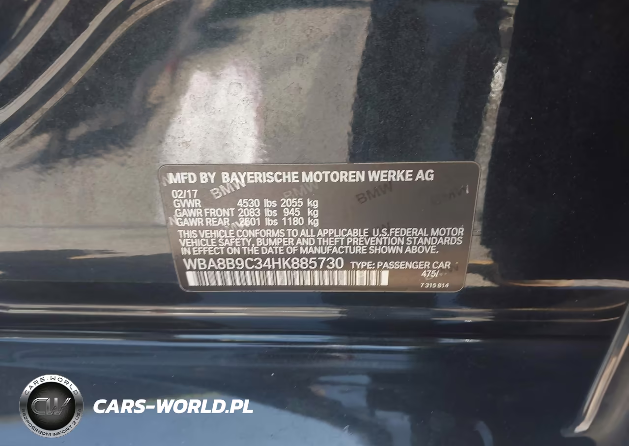 2017 BMW 330I VIN:WBA8B9C34HK885730 - 9