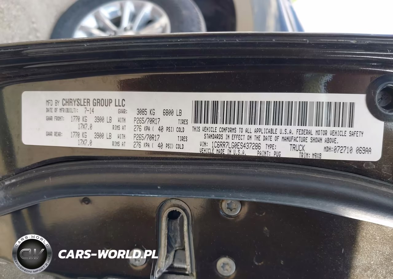 2014 Ram 1500 Big Horn VIN:1C6RR7LG0ES437286 - 9