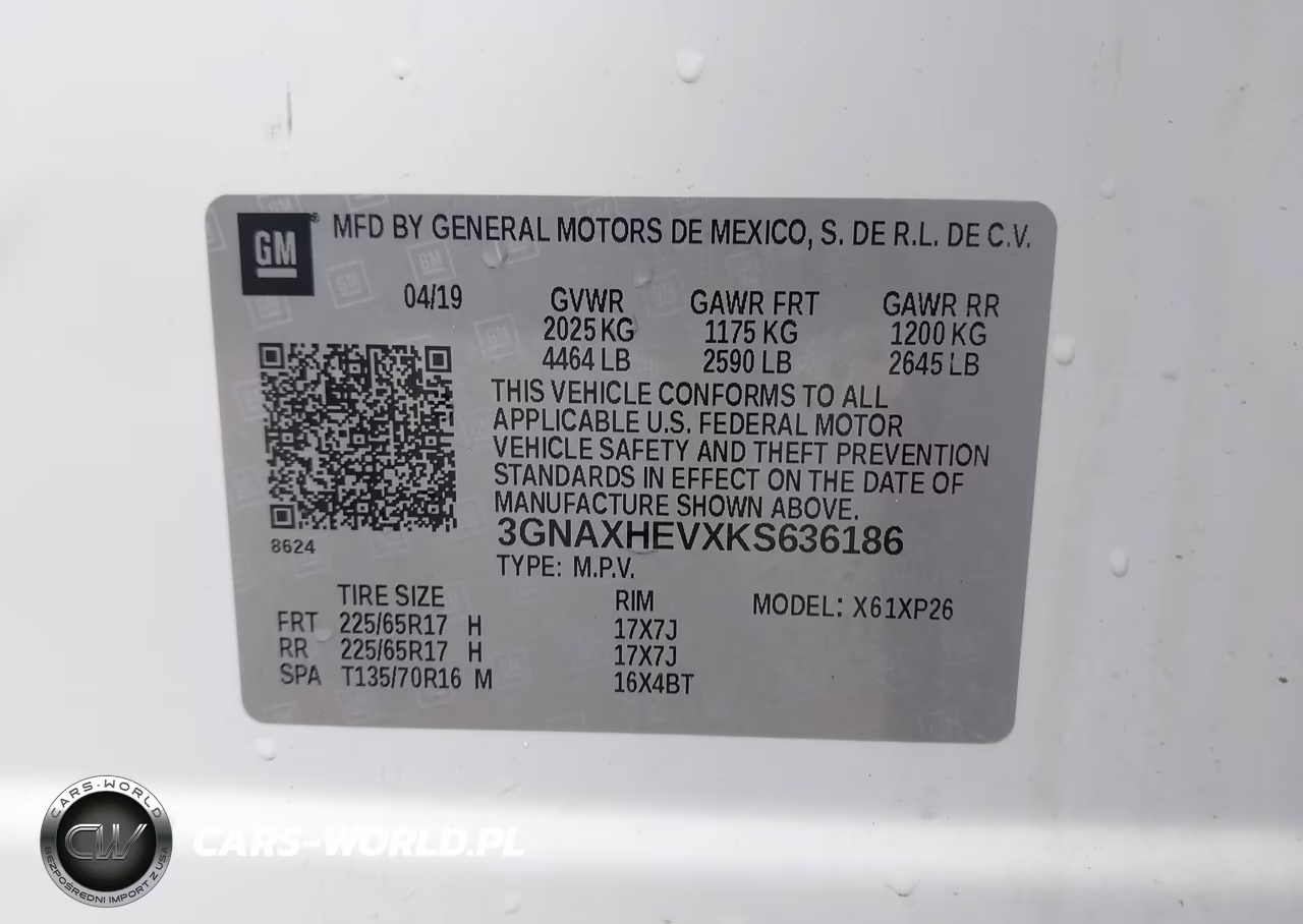 2019 Chevrolet Equinox Ls VIN:3GNAXHEVXKS636186 - 9