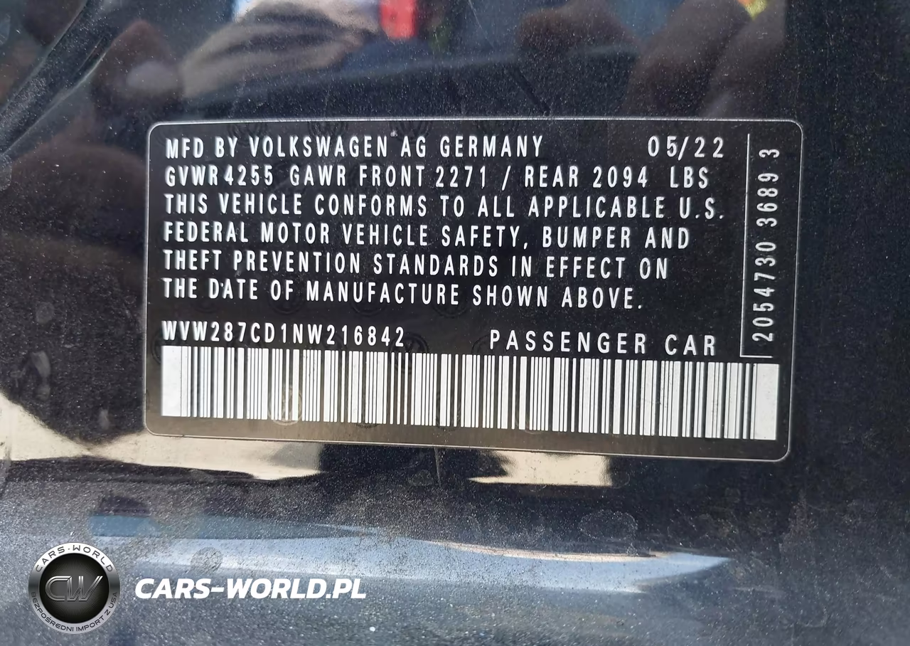 2022 Volkswagen Golf Gti 2.0T Se VIN:WVW287CD1NW216842 - 9