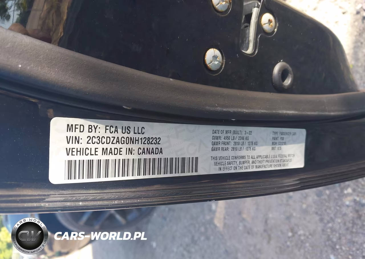 2022 Dodge Challenger Sxt VIN:2C3CDZAG0NH128232 - 9