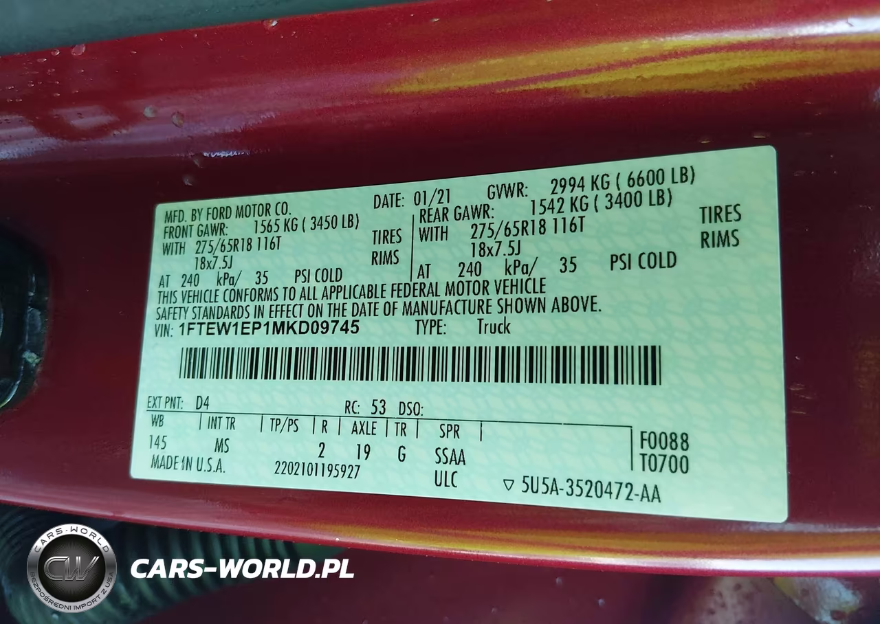 2021 Ford F-150 Xlt VIN:1FTEW1EP1MKD09745 - 9
