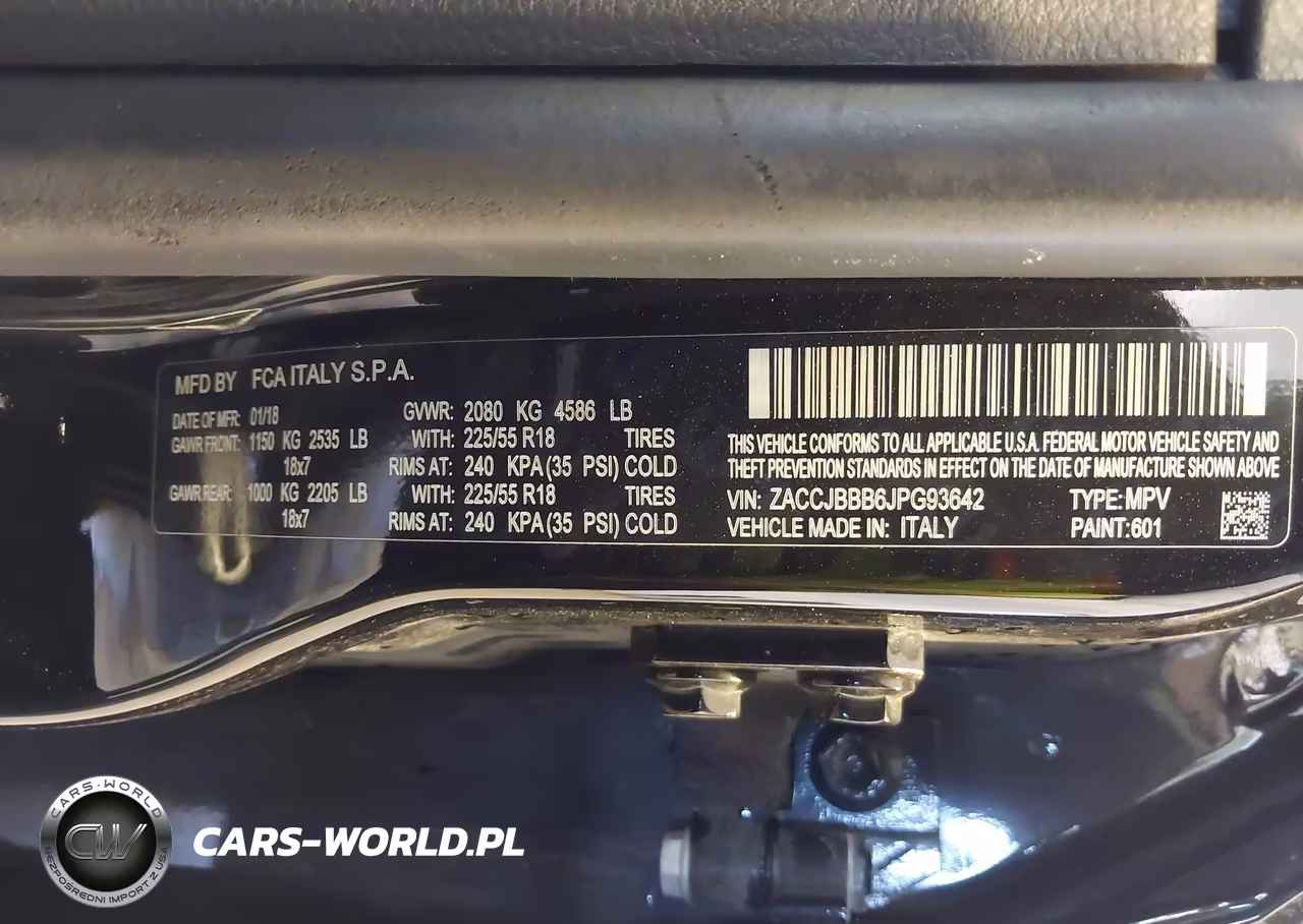 2018 Jeep Renegade Altitude 4X4 VIN:ZACCJBBB6JPG93642 - 9