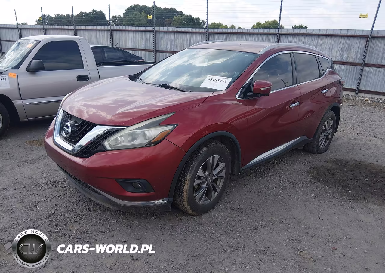 2015 Nissan Murano Sl VIN:5N1AZ2MG1FN212748 - 2