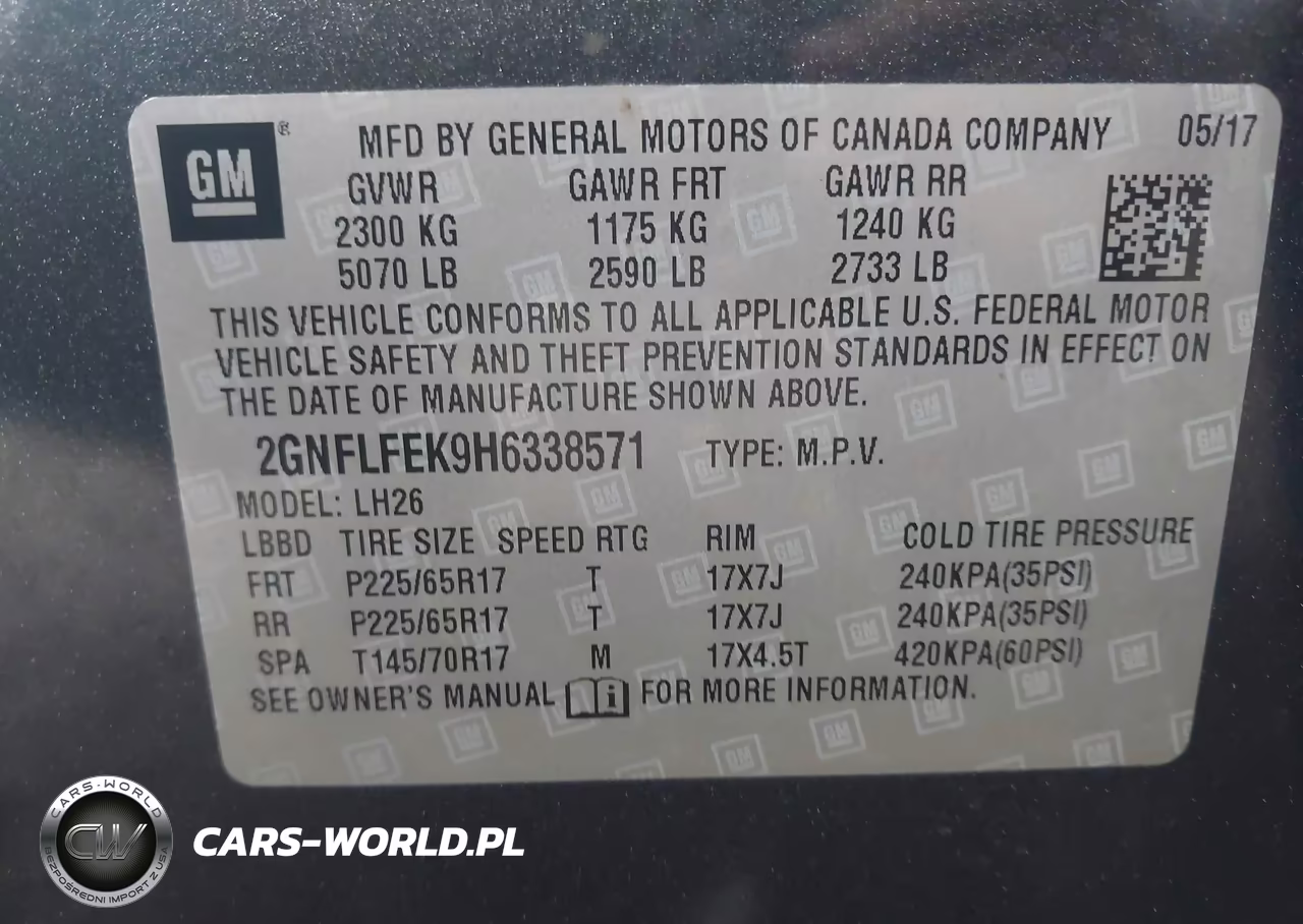 2017 Chevrolet Equinox Lt VIN:2GNFLFEK9H6338571 - 9