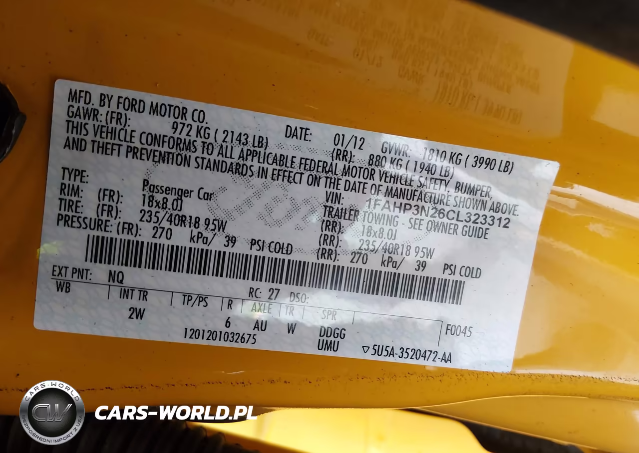 2012 Ford Focus Titanium VIN:1FAHP3N26CL323312 - 9