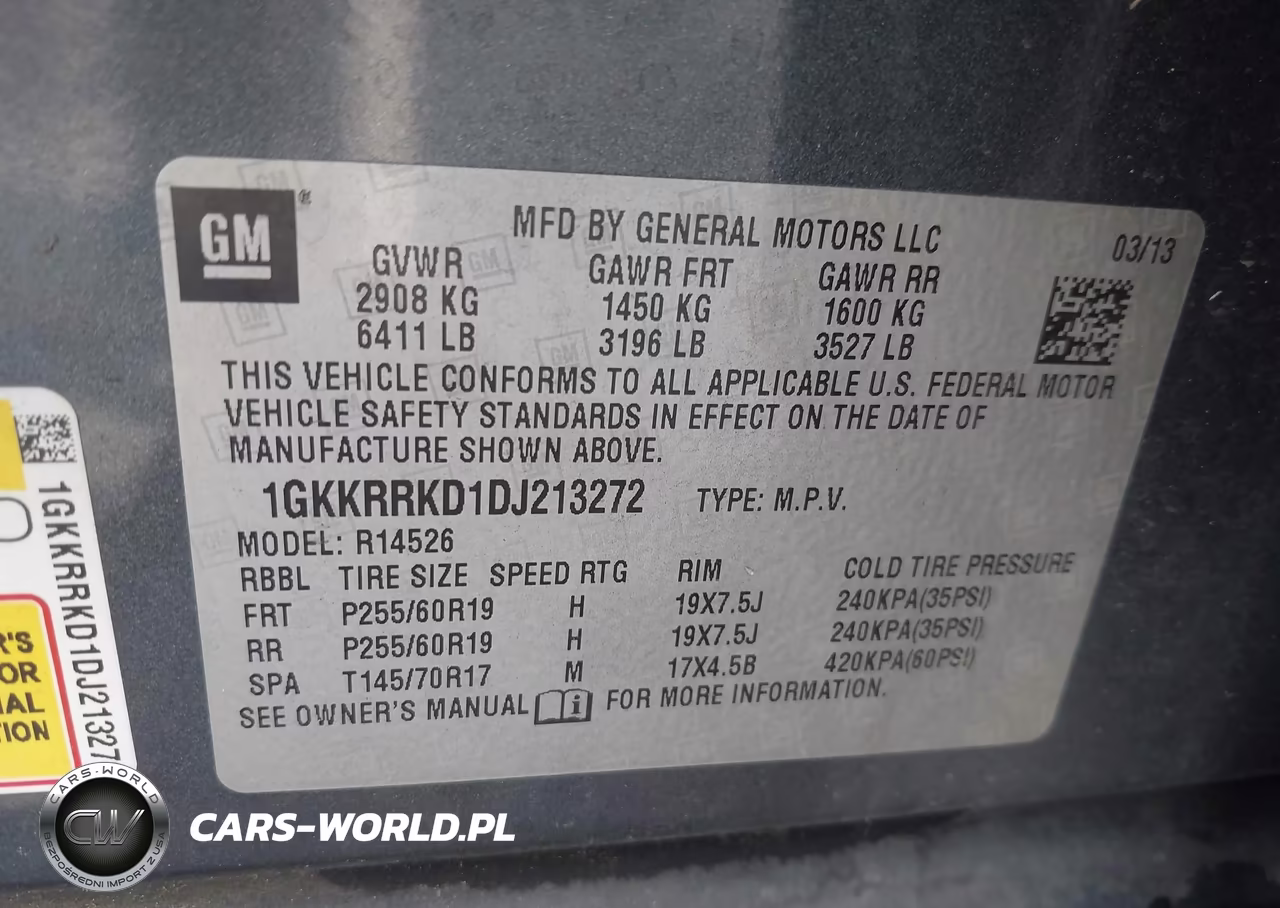 2013 GMC Acadia Slt-1 VIN:1GKKRRKD1DJ213272 - 9