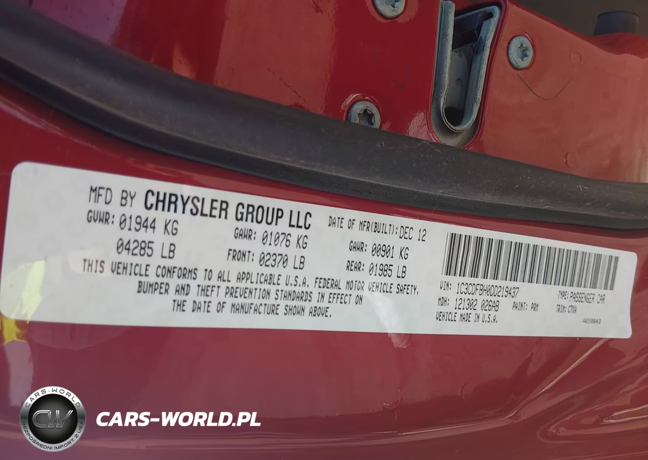 2013 Dodge Dart Rallye VIN:1C3CDFBH0DD219437 - 9