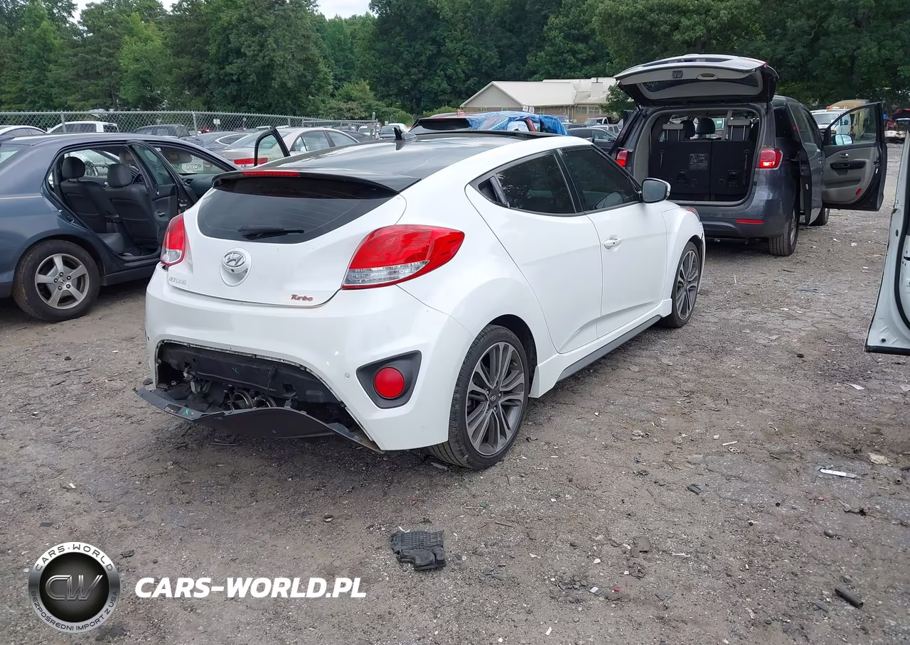 2016 Hyundai Veloster Turbo VIN:KMHTC6AE1GU289891 - 4
