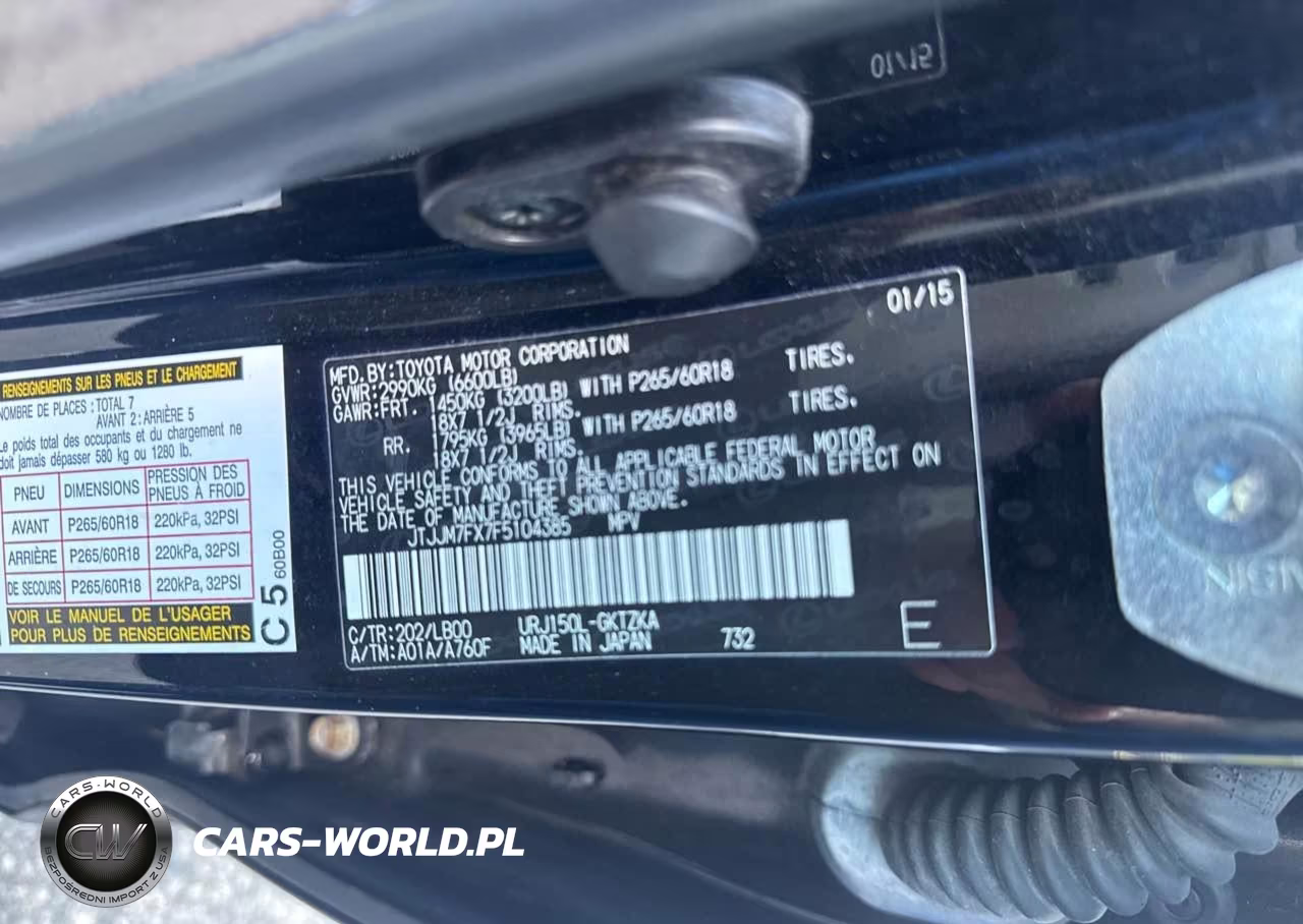 2015 Lexus Gx 460 Premium VIN:JTJJM7FX7F5104385 - 9