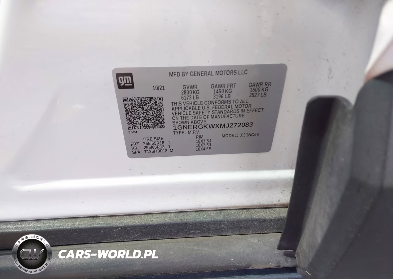 2021 Chevrolet Traverse Fwd Lt Cloth VIN:1GNERGKWXMJ272083 - 9