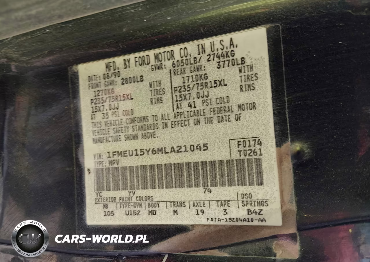 1991 Ford Bronco U100 VIN:1FMEU15Y6MLA21045 - 9