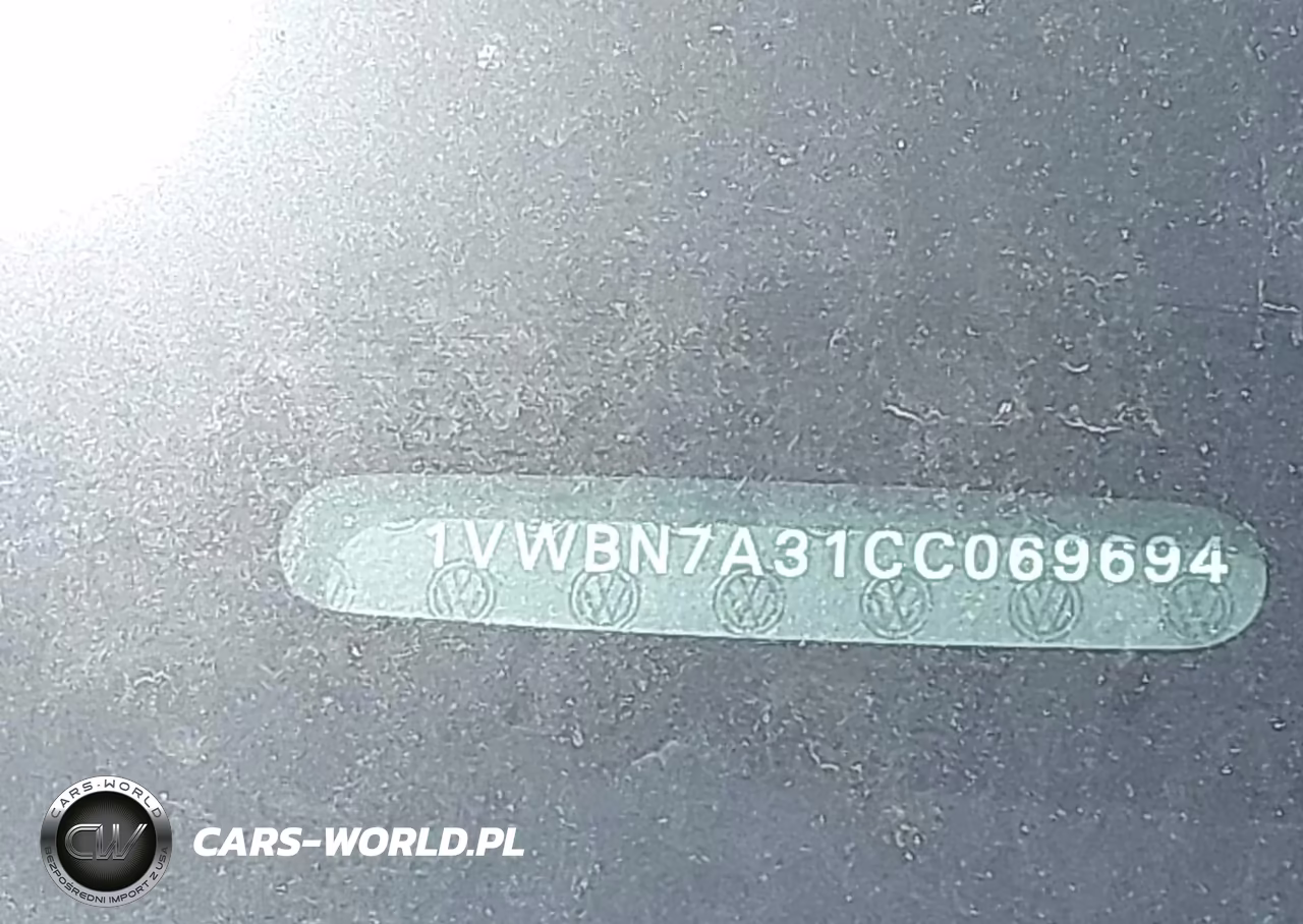 2012 Volkswagen Passat 2.0L Tdi Se VIN:1VWBN7A31CC069694 - 12