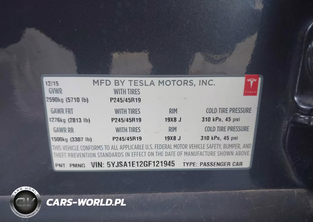 2016 Tesla Model S 60-70-75-85 VIN:5YJSA1E12GF121945 - 9