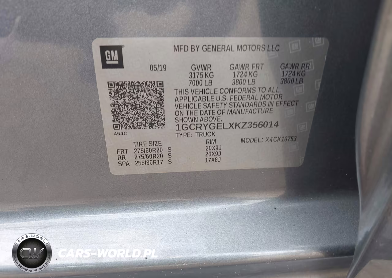 2019 Chevrolet Silverado 1500 Ltz VIN:1GCRYGELXKZ356014 - 9